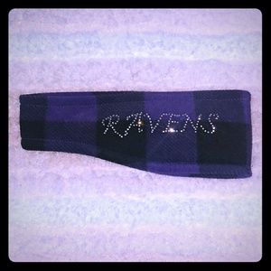 Purple and black Ravens Headband Earmuffs